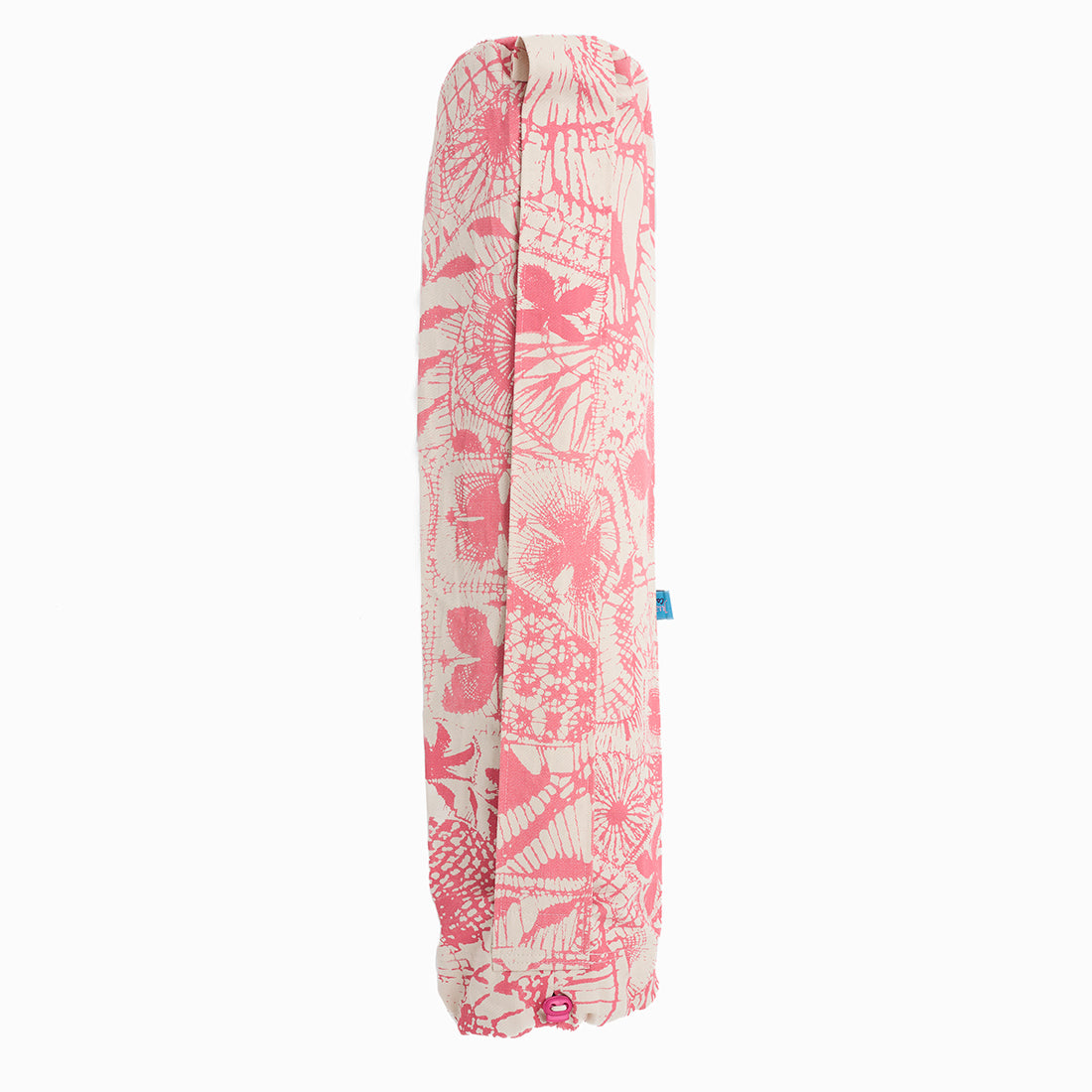 Porta mat y portamats Juana de Arco de Sukha Argentina, combo de tapete decorativo y porta objetos en diseño floral rosa.