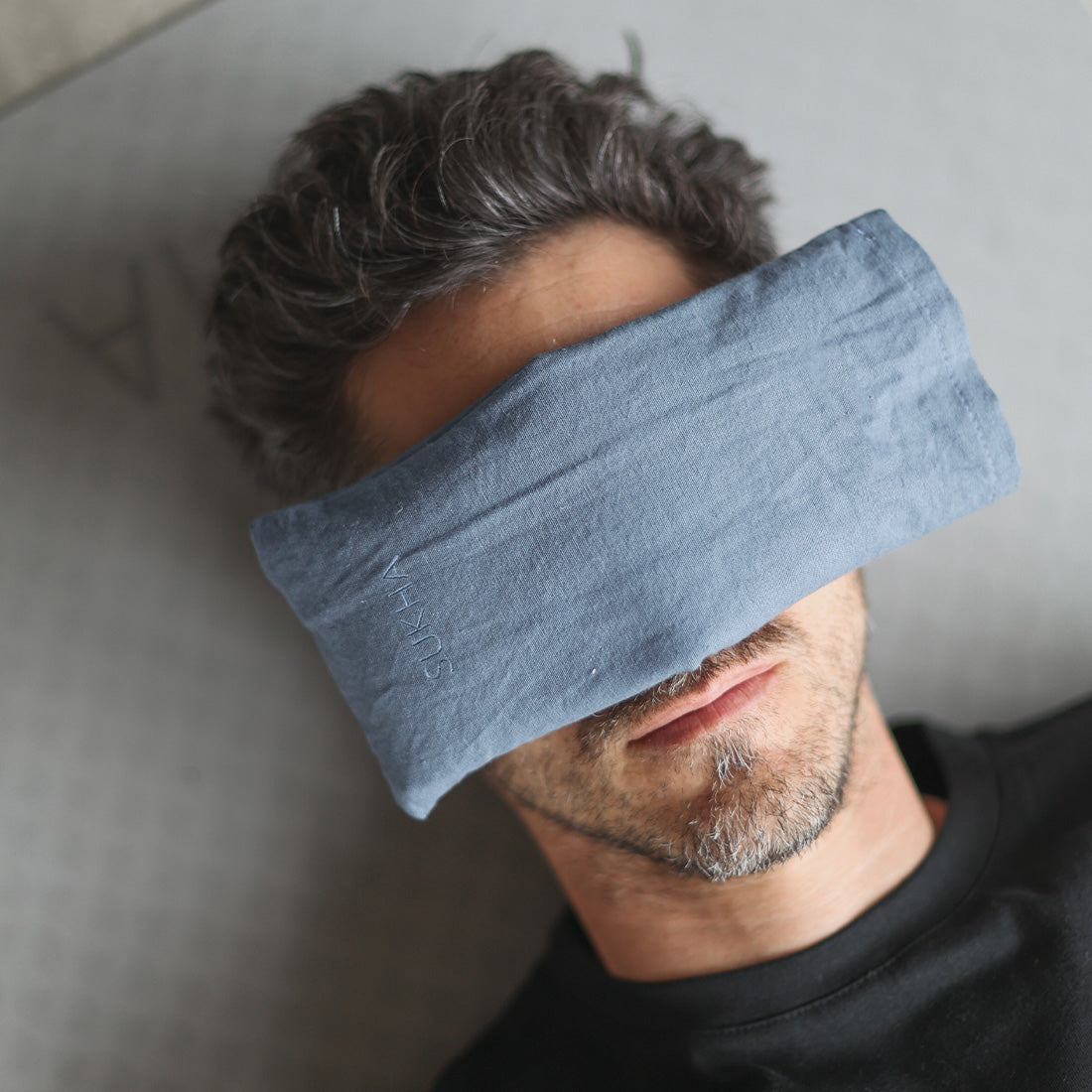Almohadilla ocular azul Sukha Argentina, conjunto de 6, suave y cómoda para relajación y cuidado de los ojos.