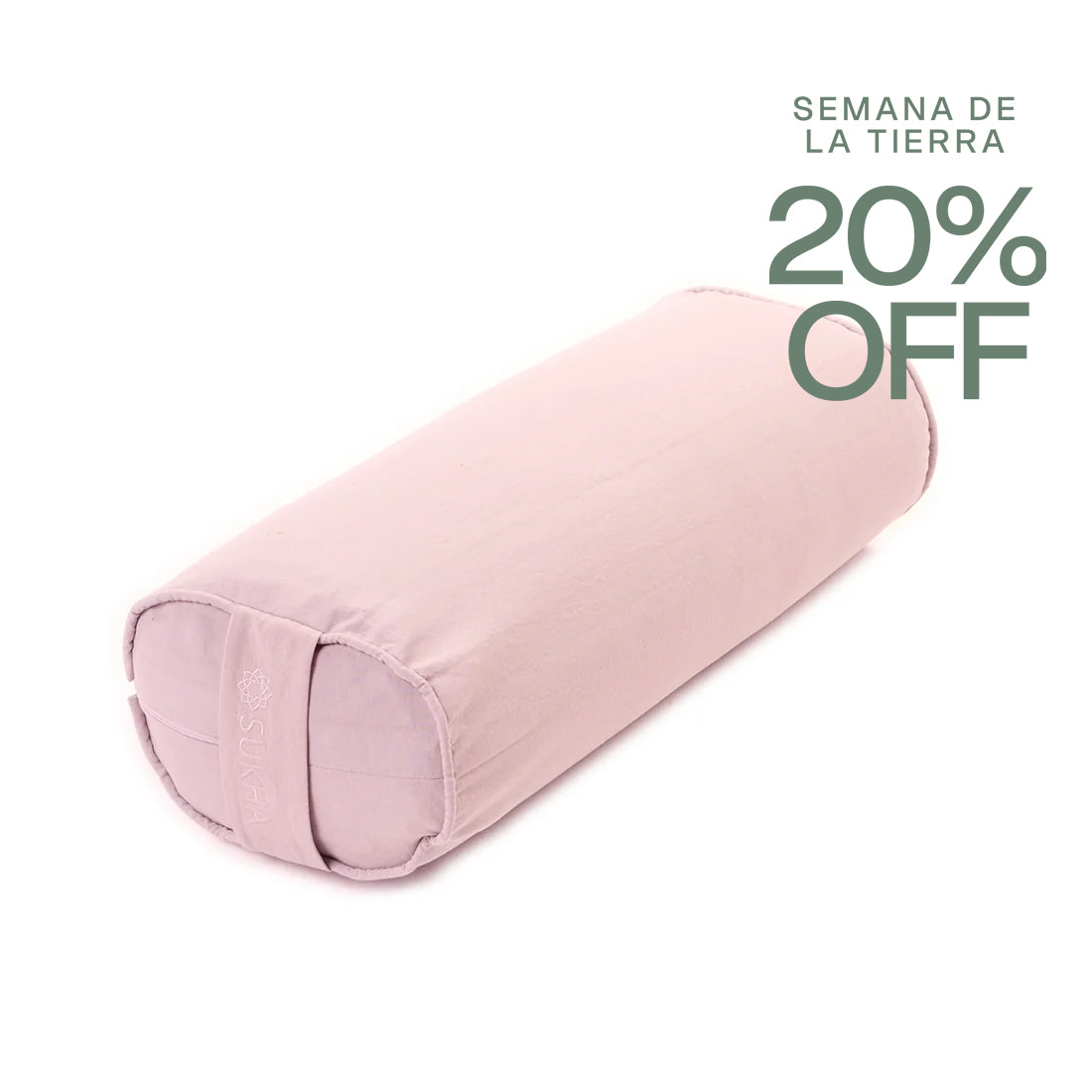 Relleno rectangular de soporte Sukha Argentina en color rosa, ideal para yoga y meditación, hecho con materiales cómodos y duraderos.