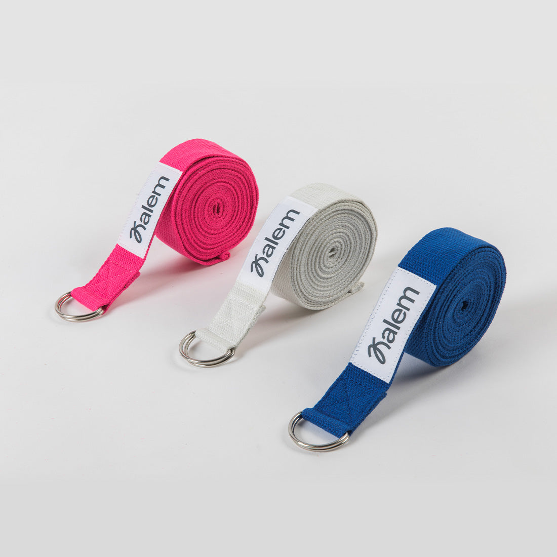Cinto de estiramiento rosa de 4 metros de Sukha Argentina, ideal para ejercicios de flexibilidad y yoga.