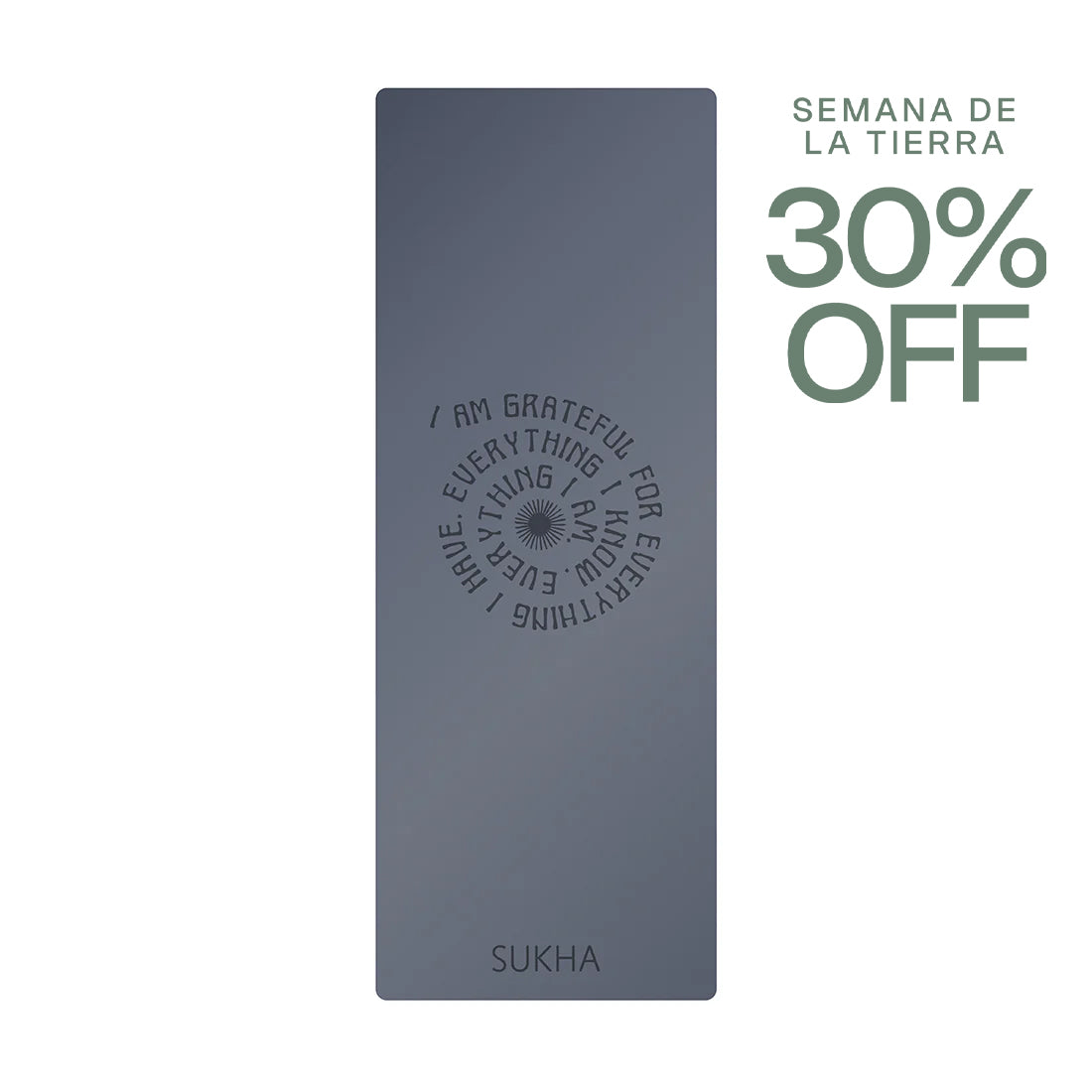 Esterilla de yoga Sukha Argentina Superior Dot Gratitud en color con diseño de puntos para prácticas de yoga y bienestar.