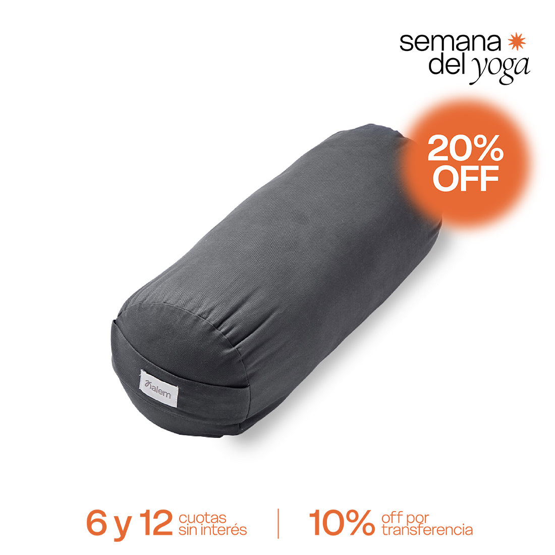 Bolster Redondo – Relleno de Cáscara de Trigo Sarraceno (Kalem)