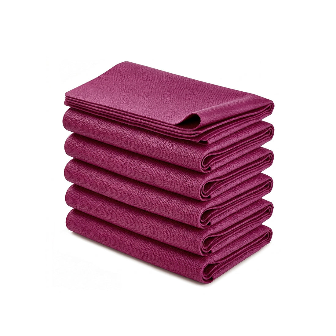 Conjunto de 6 mesas de trabajo plegables Kalem de 2mm, por Sukha Argentina, en superficie de trabajo lisa y resistente.