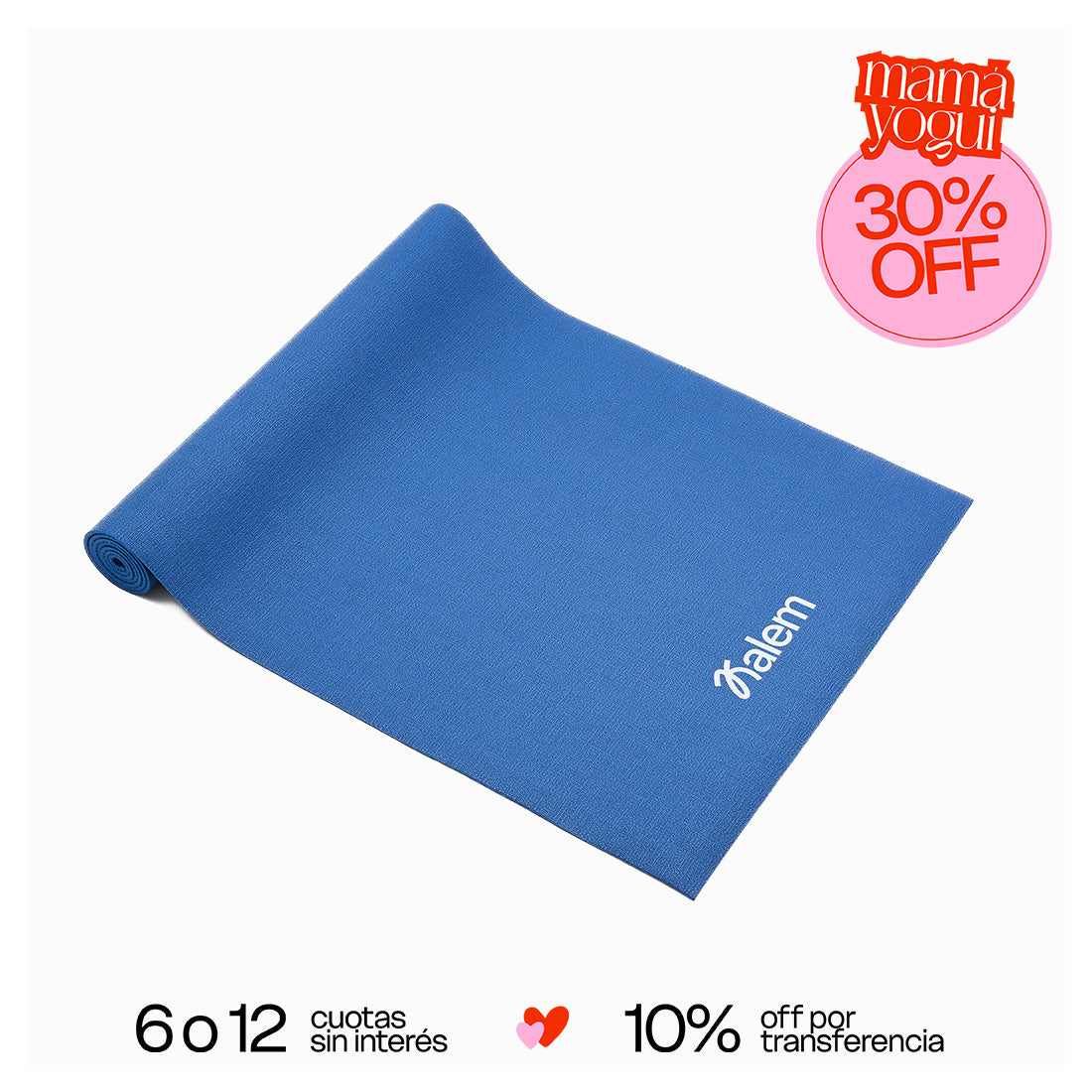 Esterilla de yoga ULTRA Kalem de Sukha Argentina extendida en una mesa, mostrando su superficie antideslizante y gruesa para prácticas cómodas