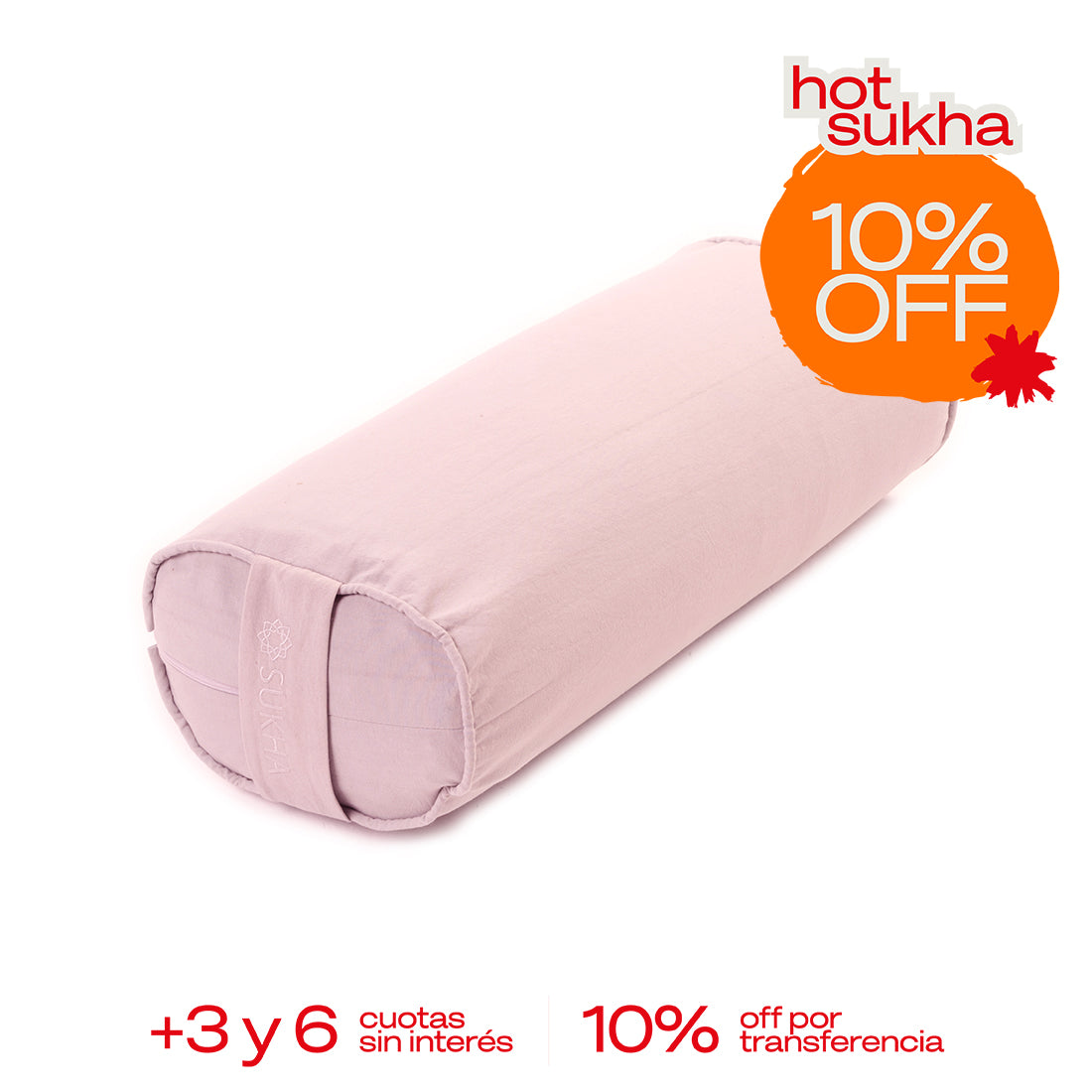 Funda de cojín rectangular Sukha Argentina en tonos neutros, diseñada para bolsters y decoraciones elegantes en el hogar.
