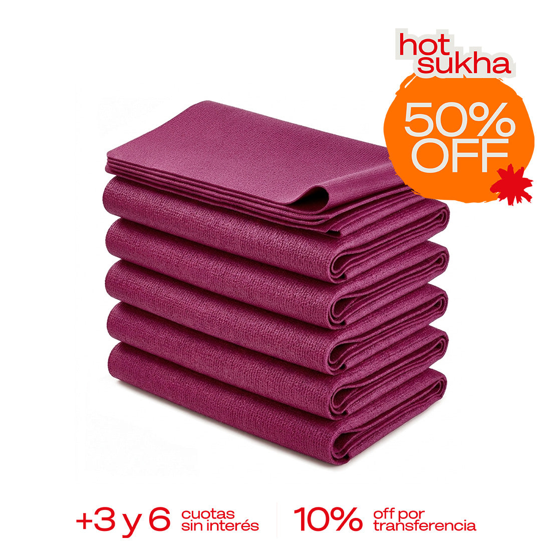 Combo x6: Mat Plegable 2mm Kalem – Sukha Argentina
