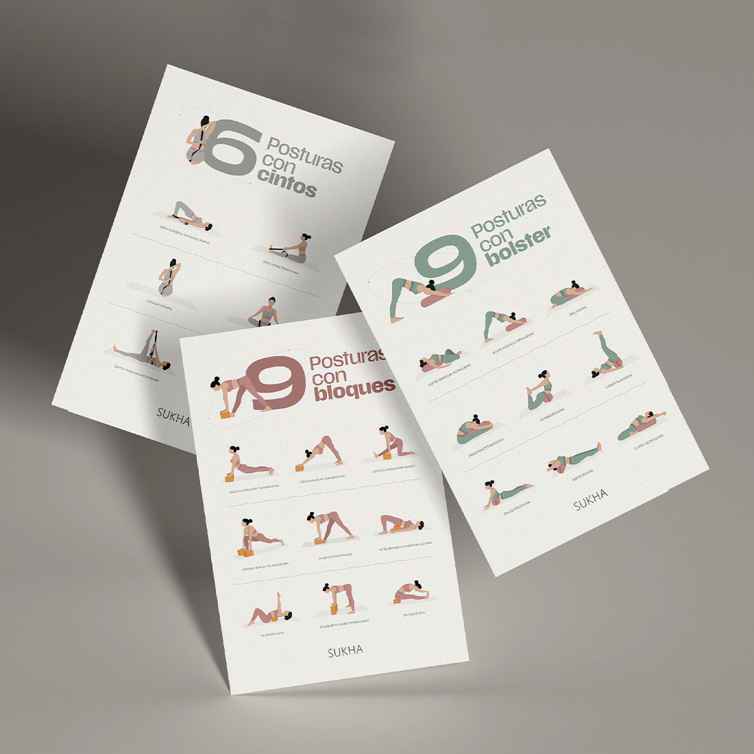 Posters Posturas con elementos