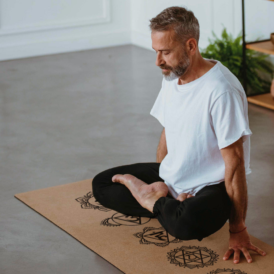Yoga Mat de Corcho Chackras