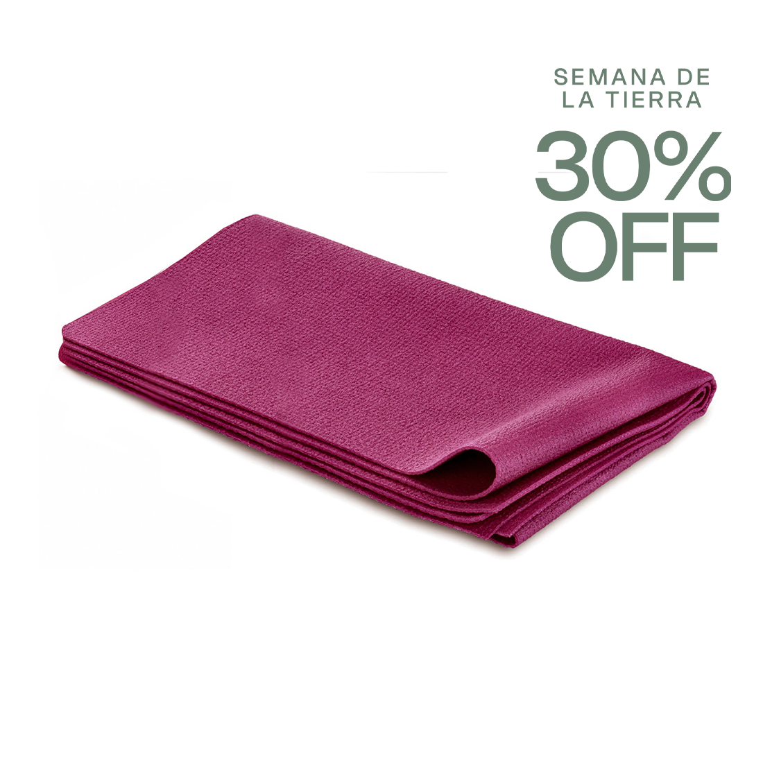 Estera de yoga plegable Kalem de Sukha Argentina en color bordó, ideal para practicar yoga y ejercicios en cualquier lugar.
