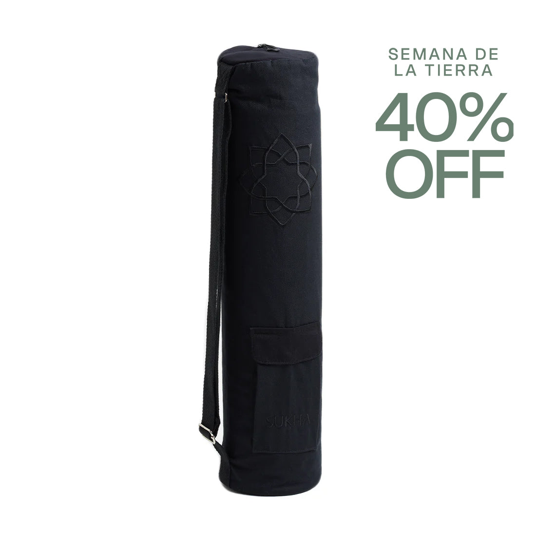 Porta maletín All Black Sukha Argentina, elegante y resistente en color negro, ideal para transportar documentos y objetos personales.