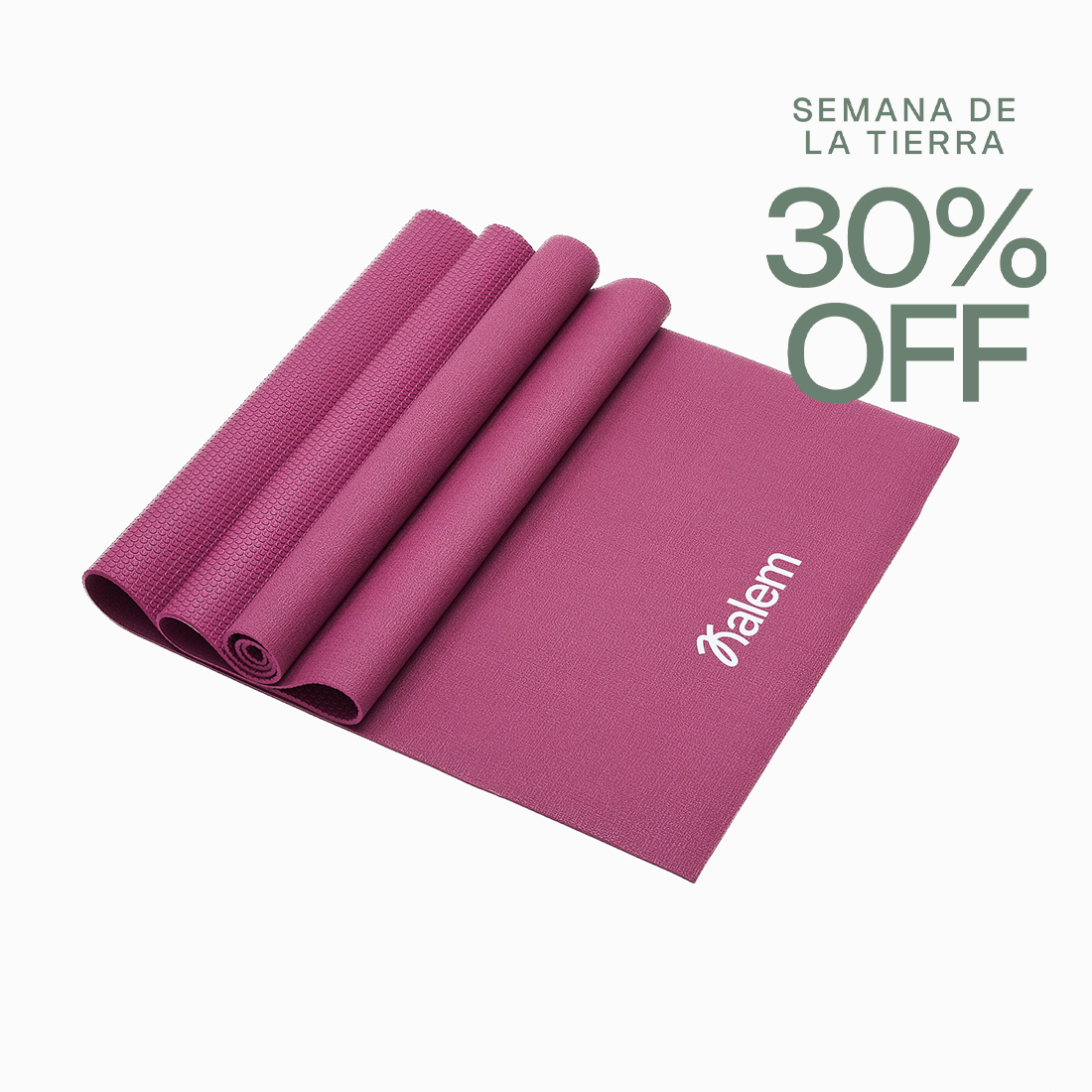 Tapete de yoga ULTRA Kalem de Sukha Argentina en color burdeos, ideal para prácticas de yoga ecológicas y confortables.