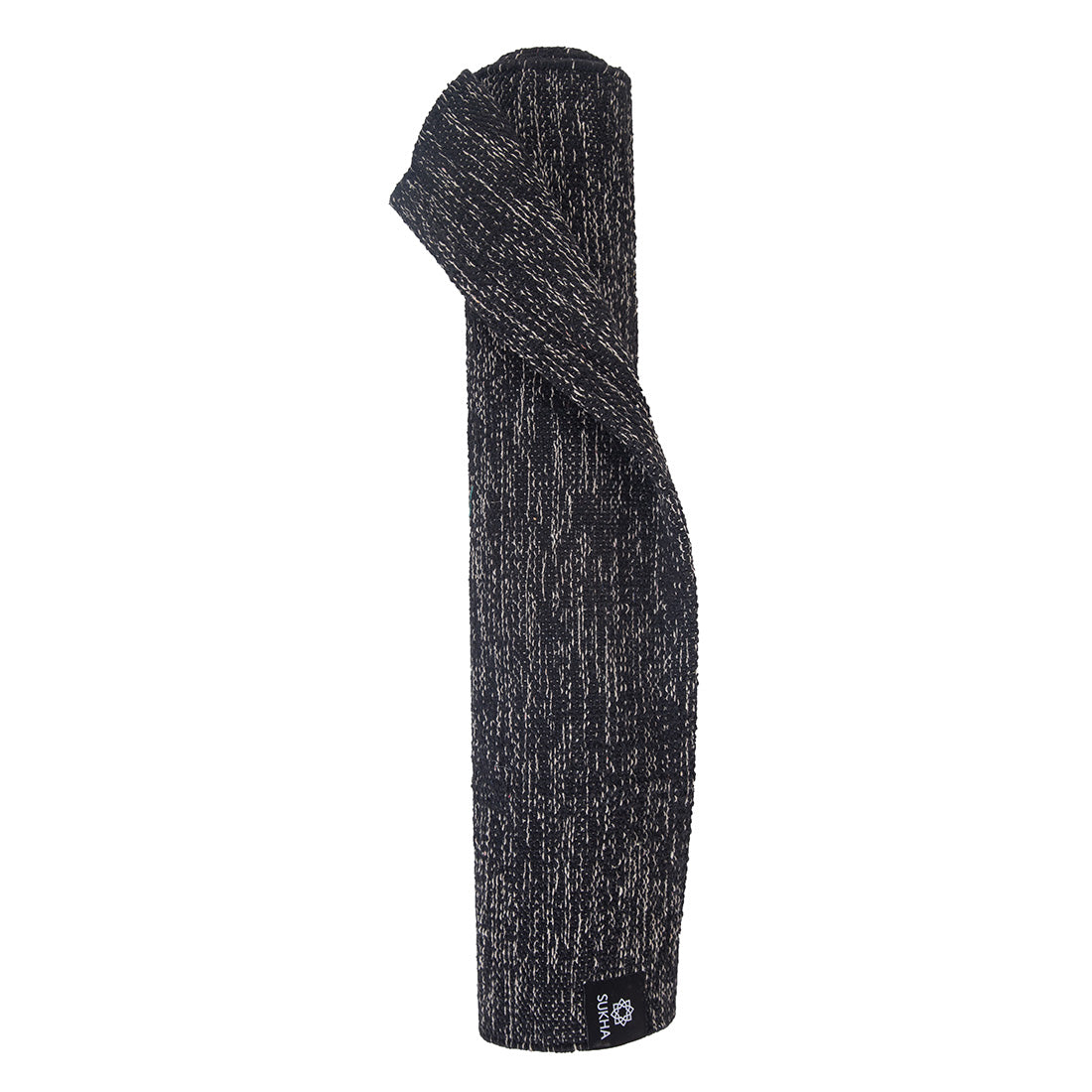 Estera de yoga de algodón Sukha Argentina, con superficie texturizada y diseño ecológico para práctica de yoga cómoda y estable.