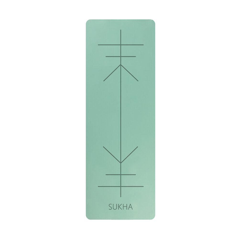 colchoneta yoga mat sukha aprendiz tpe 6mm alineacion verde portada