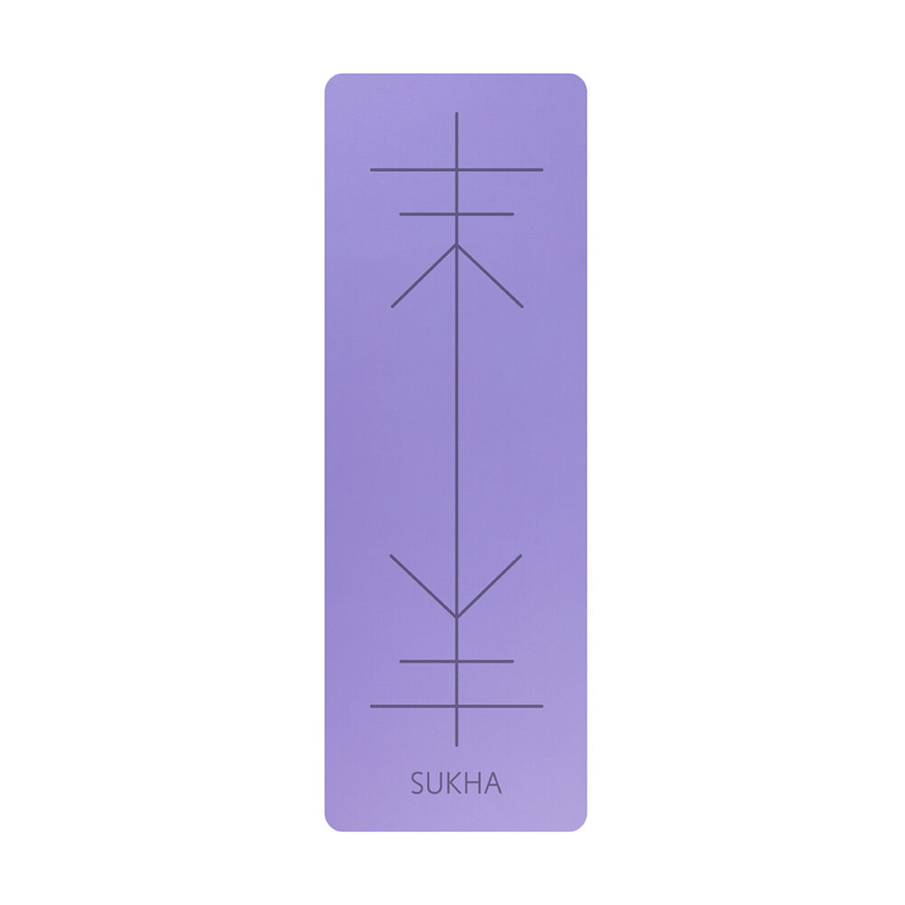 colchoneta yoga mat sukha aprendiz tpe 6mm alineacion violeta portada